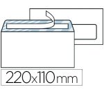 Enveloppe économique dl 110x220mm 80g adhésive fenêtre 35x100mm coloris blanc boîte 500 unités