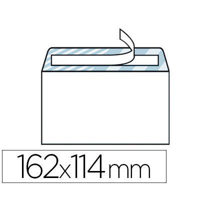 Enveloppe économique c6 114x162mm 80g adhésive coloris blanc boîte 500 unités