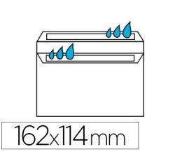 Enveloppe économique c6 114x162mm 80g autocollante coloris blanc boîte 500 unités