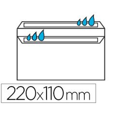 Enveloppe économique dl 110x220mm 80g autocollante coloris blanc boîte 500 unités