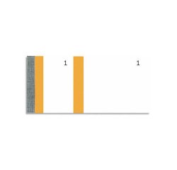 Bloc vendeur elve 2 coupons détachables numérotés 1-100 135x60mm papier blanc/bande coloris orange