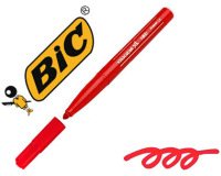 Feutre bic kids visacolor xl coloriage encre lavable corps large pointe extra-large bloquée couleur rouge