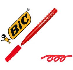 Feutre bic kids visacolor xl coloriage encre lavable corps large pointe extra-large bloquée couleur rouge