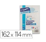 Enveloppe gpv précasée vélin blanc 90g c6 114x162mm adhésive fond gris paquet 25 unités