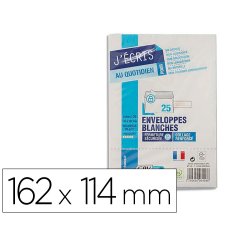 Enveloppe gpv précasée vélin blanc 90g c6 114x162mm adhésive fond gris paquet 25 unités