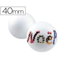 Boule styropor à décorer diamètre 40mm