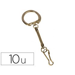 Porte-clés mousqueton sachet 10 unités