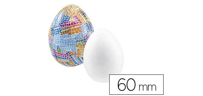 Oeuf styropor à décorer diamètre 60mm