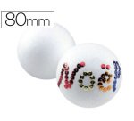 Boule styropor à décorer diamètre 80mm