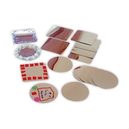 Miroir incassable 8 ronds diamètre 10cm 8 carrés 10x10cm sachet 16 unités