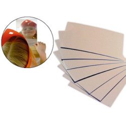 Miroir incassable à découper rectangle 14x20cm sachet 8 unités