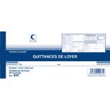 Carnet à souche 'Quittances de loyer', 105 x 243 mm