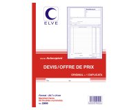 Manifold elve autocopiant a4 210x297mm foliotage 50 duplis devis offre prix