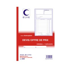 Manifold 'Devis - Offre de prix', 297 x 210 mm, dupli