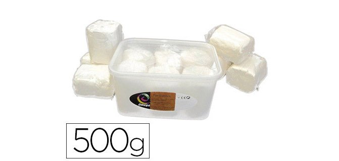 Pâte à modeler modly multi-activités autodurcissante coloris blanc pack 12 pains 250g