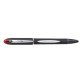 Stylo-bille uniball rétractable jetstream rt écriture moyenne 0.8mm grip antiglisse intégral encre ultra fluide rouge