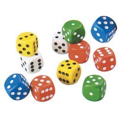 Dés éducatifs à points culture club 2000 20 unités