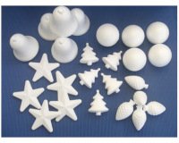 Forme noël à décorer styropor assortiment 25 unités