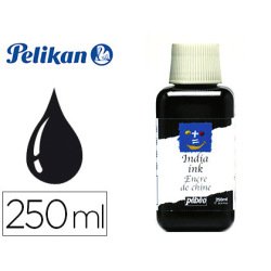 Encre de chine pébéo plume pinceau couleur noir flacon 250ml