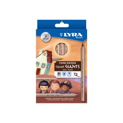 Crayon couleur lyra skin tones gros module étui plastique 12 unités