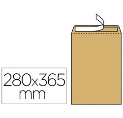 Pochette gpv kraft 120g 26 280x365mm soufflet 30mm anti-éclatement paquet 50 unités