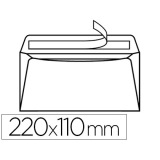 Enveloppe gpv green erapure recyclée dl 110x220mm 90g bande auto-adhésive boîte 500 unités