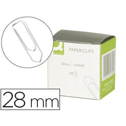 Attache-lettres q-connect galvanisée 28mm boîte 100 unités