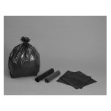 Sac poubelle polyethylene basse densite renforce 50l 30 microns coloris noir rouleau  25 unites