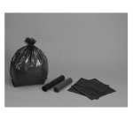 Sac poubelle polyéthylène basse densité renforcé 130l 60 microns coloris noir paquet 10 unités