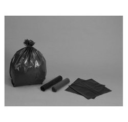 Sac poubelle polyéthylène basse densité renforcé 130l 60 microns coloris noir paquet 10 unités