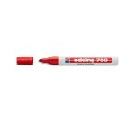 Marqueur edding e750 pointe moyenne tracé 2/4mm encre laquée opaque tous types matériaux résistant chaleur couleur rouge
