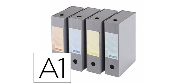 Boîte archives extendos polypropylène recyclable 335x245mm dos 100mm fermeture sécurisée montage simple livré plat