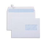 Enveloppe économique c5 162x229mm 80g adhésive fenêtre 45x100mm coloris blanc boîte 500 unités