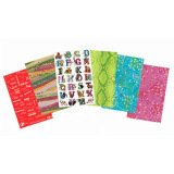 Papier décopatch scolaire enfants 6 motifs coloris assortis pochette 30f
