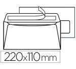 Enveloppe gpv green dl 110x220mm 80g adhésive recyclée extra blanche fenêtre 35x100mm boîte 500 unités