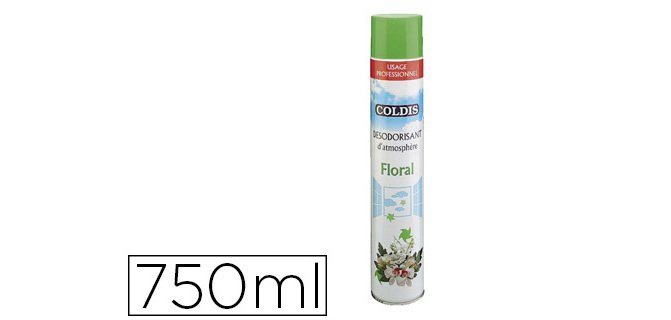 Désodorisant coldis usage professionnel parfum floral aérosol 750ml