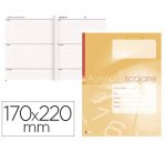 Agenda scolaire éditions fuzeau pour élèves carnet agrafé couverture dossier 250g format 170x220mm