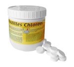 Pastille chlore actif effervescent désinfectant universel entretien des sols 145 unités boîte 500g