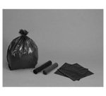 Sac poubelle polyéthylène basse densité renforcé 30l 30 microns coloris noir paquet 20 unités