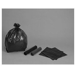 Sac poubelle polyéthylène basse densité renforcé 30l 30 microns coloris noir paquet 20 unités