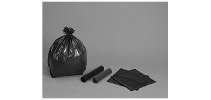 Sac poubelle polyéthylène basse densité renforcé 30l 30 microns coloris noir paquet 20 unités