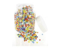 Perle rocaille opaque diamètre 5mm bocal 500g