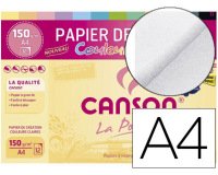 Papier dessin canson colorline grain fin 150g a4 coloris pastels pochette 12f