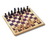 Jeu d'échecs plateau 30x30cm pièces en bois massif 2 joueurs dès 7 ans