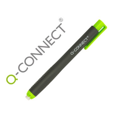 Crayon-gomme q-connect gom pen préhension soft section triangulaire curseur autobloquant