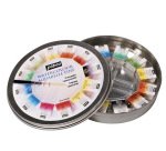 Aquarelle pébéo 1 pinceau aquarelle boîte en métal ronde 12 demi-godets