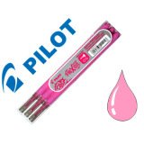 Recharge roller pilot frixion point pointe aiguille 0.3mm encre effaçable coloris rose set de 3 unités
