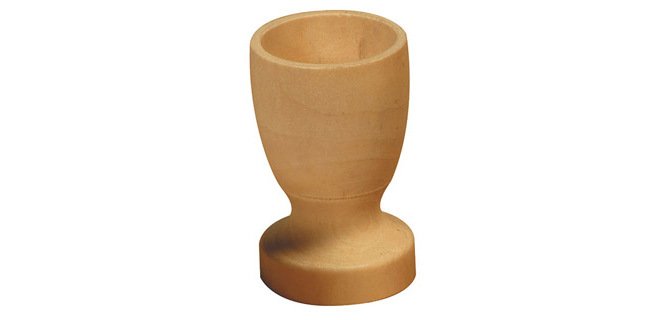 Coquetier en bois à décorer hauteur 7cm