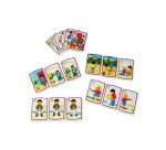 Jeu maxi saisons valisette contient 4 arbres plastiques 64x48cm 28 éléments velcros
