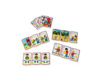 Jeu maxi saisons valisette contient 4 arbres plastiques 64x48cm 28 éléments velcros
